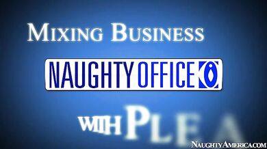 Penny Pax fucking in the office with her blue eyes