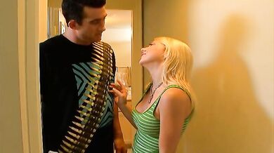 Shawna Lenee fucking in the living room with her tits