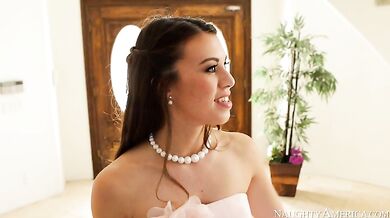 Tasha Reign fucking in the living room with her lingerie