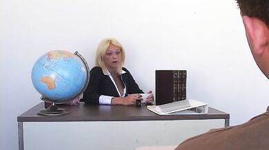 Charlee Chase fucking in the classroom with her blue eyes