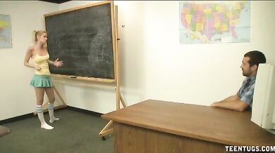 Making The Boys Spurt Jizz In School