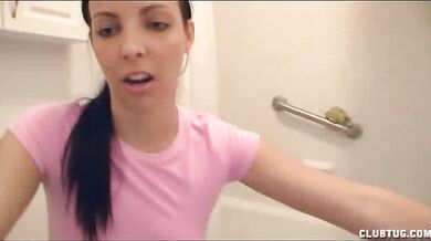 Krystal Banks Handjob on Toilet