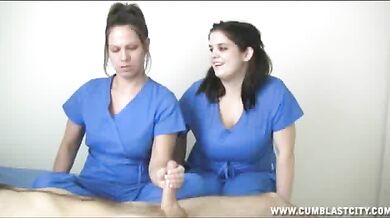 Nurses Gets Massive Cumshot