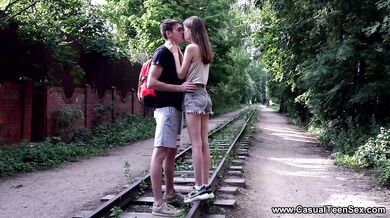 Making love to slender teeny
