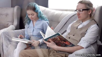 Bluehaired teen hot gentle fuck