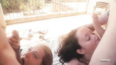Session Couples Foursome With Josie Karmann And Peach Fill
