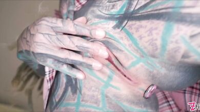 Nerdy Tattoo Teen In Glasses Pov Rough Anal Fuck