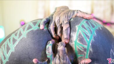 Tattoo Girl Masturbating, Fingering Her Pussy And Ass