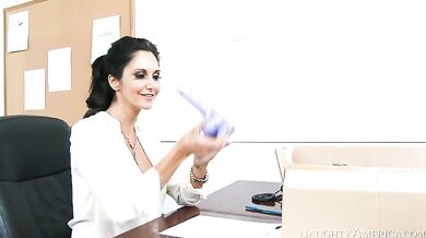 Ava Addams fucking in the desk with her bubble butt