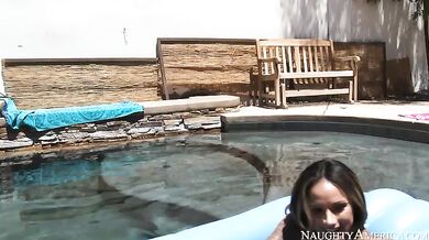 Nadia Styles fucking in the kitchen with her tits