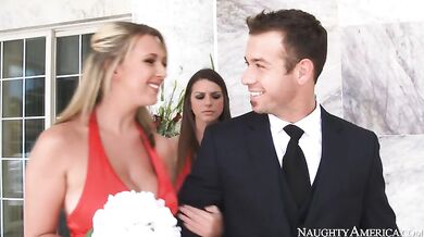 Brooke Wylde fucking in the living room with her big tits