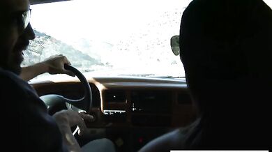 Bad girl Bonnie Rotten fucking in the car with her tits