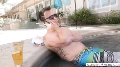 Nothin' better than boobs, barbecue, and beers with Nicole Aniston and Rachel Starr