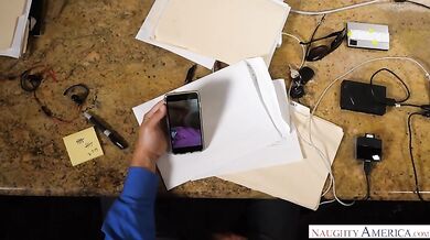 Wife Bridgette B. fucking in the bed with her lingerie