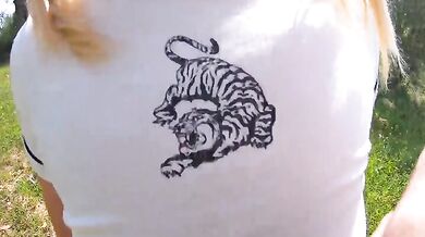 Horny School Girl Fucked Outdoors Gets Cum In Mouth