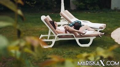 French Teen Lina Luxa Fucks Her Boyfriend In The Garden