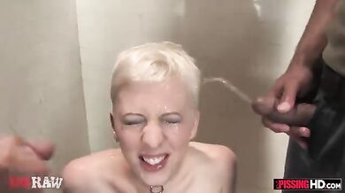 Cherry Torn Drinks Pee, Golden Shower Piss Drinker Sucks Dick