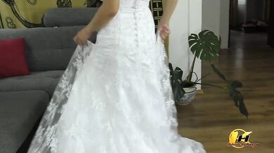 In My Wedding Dress And Some Surprise Under