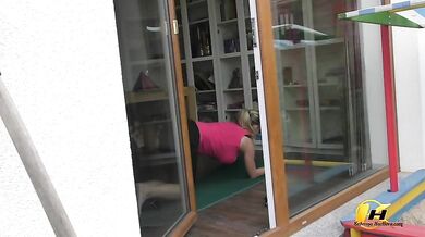 Guys Spy Me When I Do Morning Exercises