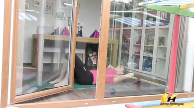 Guys Spy Me When I Do Morning Exercises