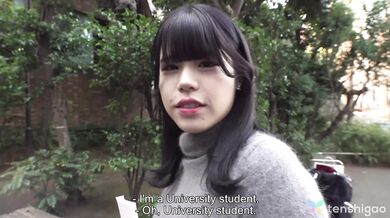 Miu Akino Is A Cute College Babe Who Needs Money
