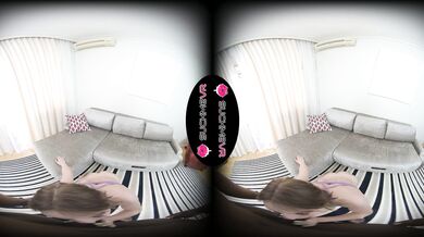 Stella Bliss Enjoys Her First Black Cock In VR