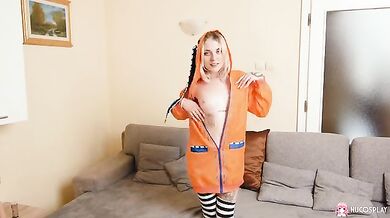 Angelina Bong sucks a hard dick and plays with her pussy