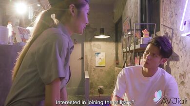 Sexy Officer Li Zhiyan Convinces Horny Man To Join The Military