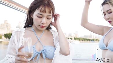 Jin and her friends take a boat ride and she fucks the captain