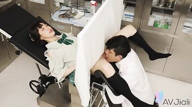 A quick trip to the Dr and Yuli ends up fucking him and swallowing cum