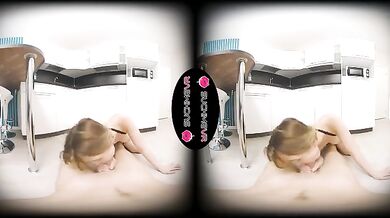 Doll Hole is back to show us her cock sucking in VR