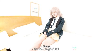 Cutie Saeko Ishiki comes to see us with a cute cosplay