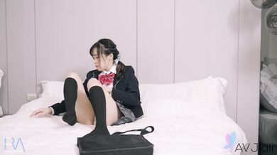 Petite Japanese schoolgirl Yuli gets seduced and fucked by a masseur