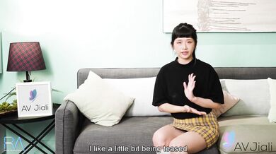 Japanese teen Han Yan gets interviewed and fucked deeply