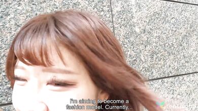 Tumugi Nakahara is an aspiring model and has big juicy boobs