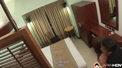 Chihiro Akino's brother in law takes a chance and fucks her hardcore