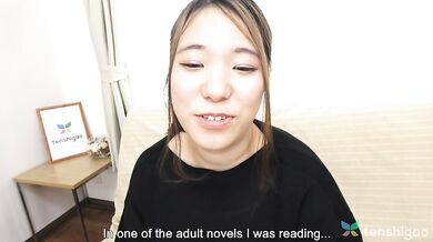 Alice Tukishima comes to visit for her first porn shoot