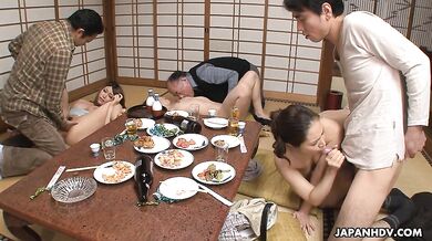 Kiyoha Himekawa, Reika Sawamura and Touko Manaka in orgy