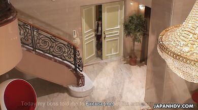 Machiko Ono is strongly screwed by the company's president