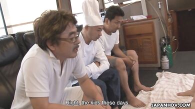 Nanami Aibu, Sae Yukino and Aira Mas punished in a threesome