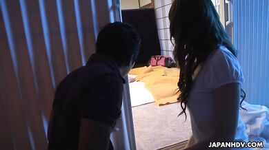 Sakura Aoi and Aya Kisaki go camping with their horny husbands