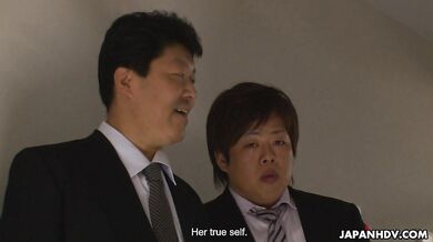 Reiko Kobayakawa has a meeting with the boss but it ends up being an orgy