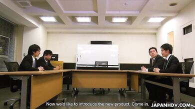 Nagisa Sayama is at the office and enjoys all the sex toys being used on her