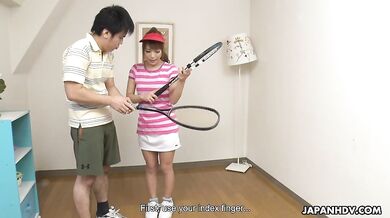 Ann Takase gets caught pretending to be a coach and pays with her ass