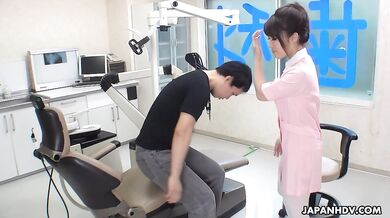 Mao Chinen is a dental assistant and she loves to be drilled by patients