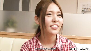 Mio Ozora is convinced to make a porn video while at work