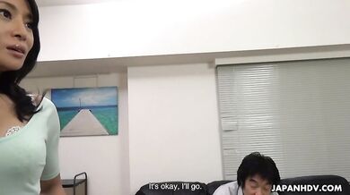 Rei Kitajima's husband invites his boss over one night after work