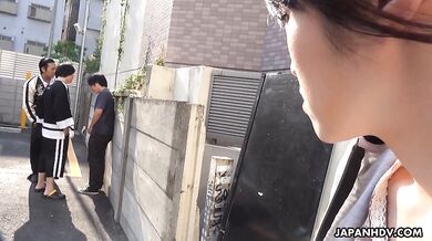 Sara Yurikawa's old friend comes over and she helps him fuck for the first time