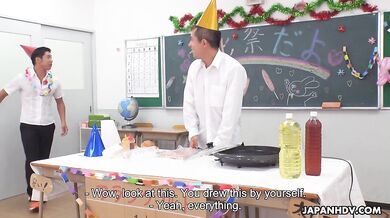 Slutty Schoolgirl Mira Hasegawa Fucked By Two Teachers