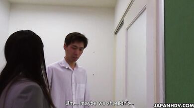 Ren Yuuki Masturbates Before Enjoying Threeway Fuck